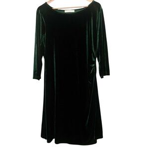 Signature Collection Green Velvet Dress Size XL